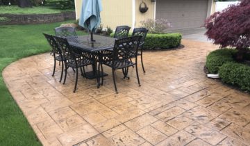 Stamped Colored Concrete Cleaning & Sealing In Oakland & Macomb County Michigan