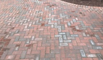 Removing White Residue Efflorescence From Brick Pavers In Oakland County Michigan