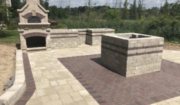 Pressure Washing, Polymeric Sand, Matte Sealer Preserves Old World Look of Brick Paver Patio in Oakland County Michigan